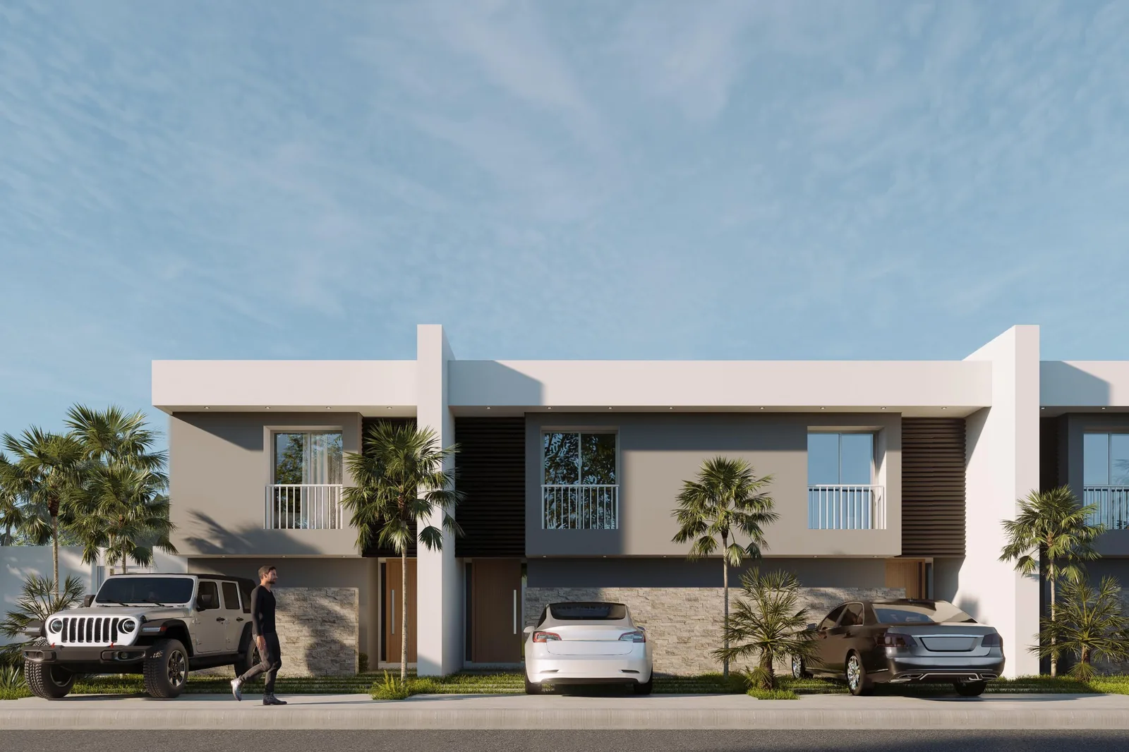 Fachada del Town House C